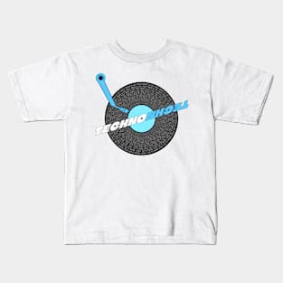 house music is life techno themed design Kids T-Shirt